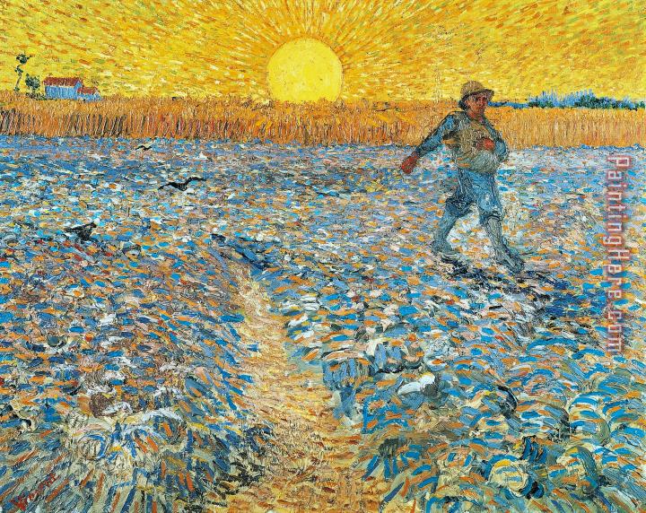 Vincent van Gogh Sower at Sunset